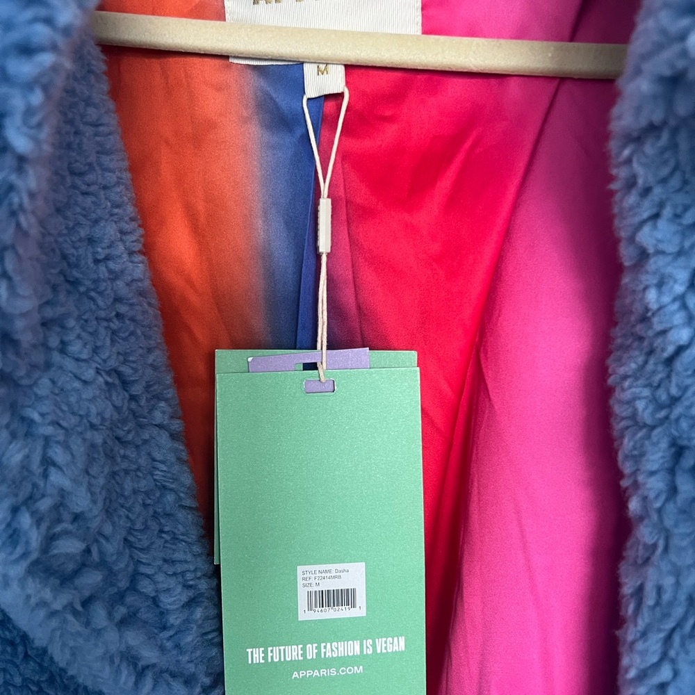 Apparis Dasha Coat in Marine Blue - Picture 5 of 8